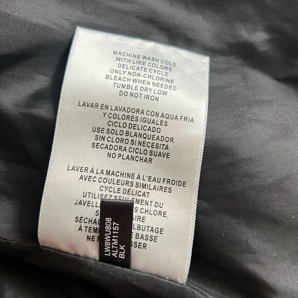 NWT Levi's  Faux Leather Belted Motorcycle Jacket - Black - Picture 16 of 16